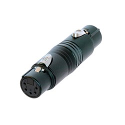 5-PIN FEMALE TO 5-PIN FEMALE XLRS BLACK