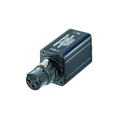 110/75 OHM IMPEDANCE X-FORMER BNC TO FEMALE LINE XLR