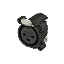 FEMALE-PIN 1 TO CHASSIS/GROUND HORIZONTAL