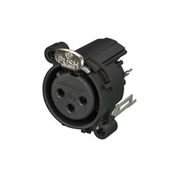 FEMALE - PIN 1 SEPARATE TO CHASSIS/GROUND VERTICAL