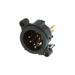 5-PIN MALE PANEL RETENTION LUG VERTICAL