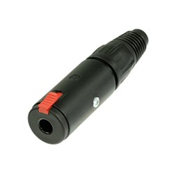 STEREO PHONE CORD LOCK - BLACK