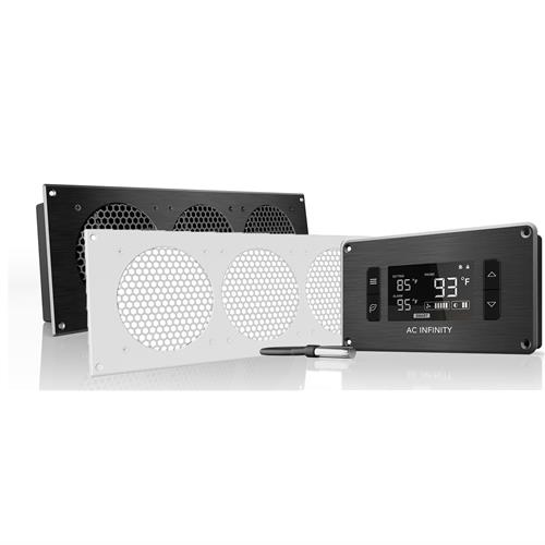 Airplate T9 Pro Cabinet cooler 3 x 120mm fans EXHAUST WHITE ATC LCD Controller + Powerpack