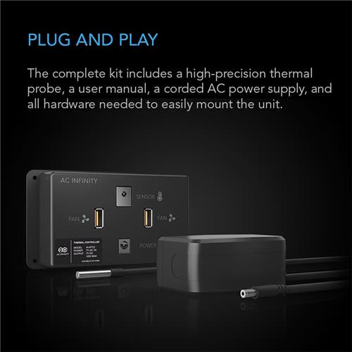 Thermal Controller + PPack Digital Temp opperation for any USB fan