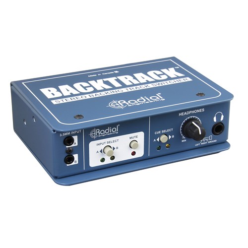 15V stereo backing track switc