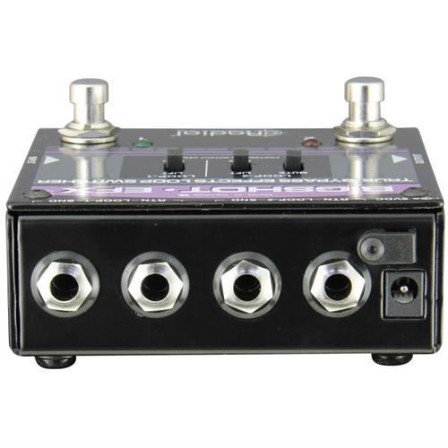 Effects loop controller, true- bypass with two discrete loops