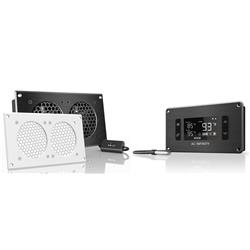 Airplate T5 Cabinet cooler 2 x 80mm fans EXHAUST WHITE ATC LCD Controller + Powerpack