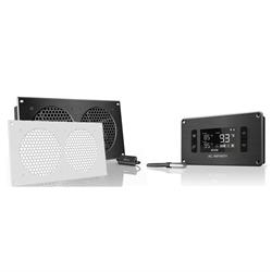 Airplate T7 Cabinet cooler 2 x 120mm fans EXHAUST WHITE ATC LCD Controller + Powerpack