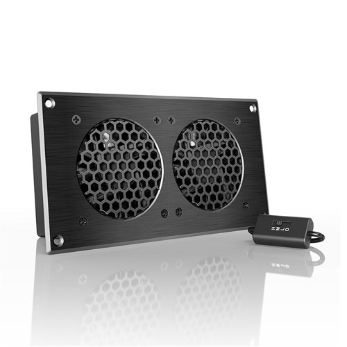 Airplate T5 Cabinet cooler 2 x 80mm fans EXHAUST WHITE ATC LCD Controller + Powerpack