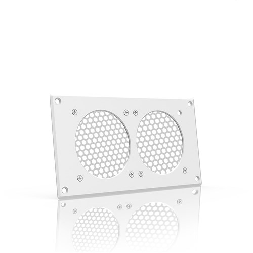 Airplate T5 Cabinet cooler 2 x 80mm fans EXHAUST WHITE ATC LCD Controller + Powerpack