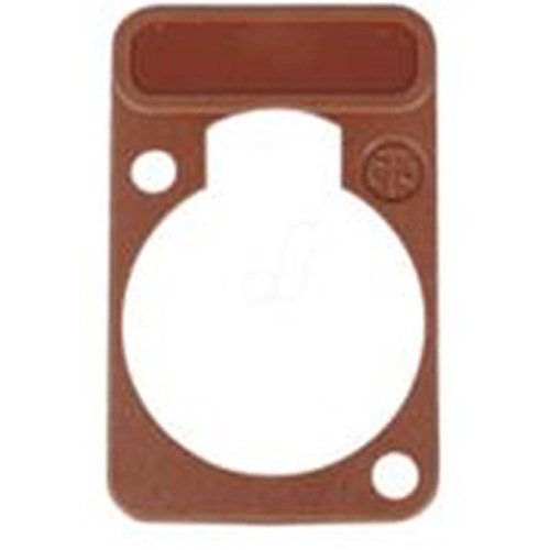 LETTERING PLATE FOR D-SERIES CONNECTORS - BROWN