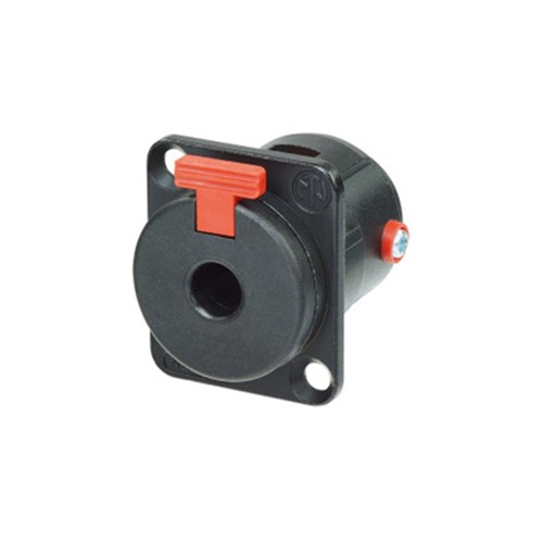 PANEL-MOUNT JACK RECEPTACLE BLACK SHELL