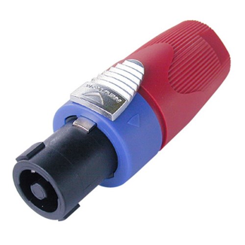 4-PIN LINE CONNECTOR 3-PIECE, 50 AMP, RED BUSHING